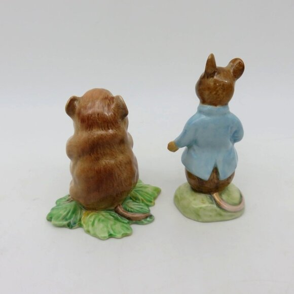 Beatrix Potter Johnny Town-Mouse & Timmy Willie Beswick England Vintage Figurine - Picture 8 of 10